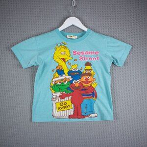 Strawberry Sesame Street Teal Womens Baby Tee